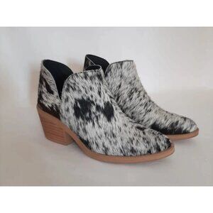 Cowhide Ankle Boots